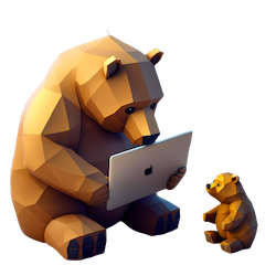 bear showing other bear